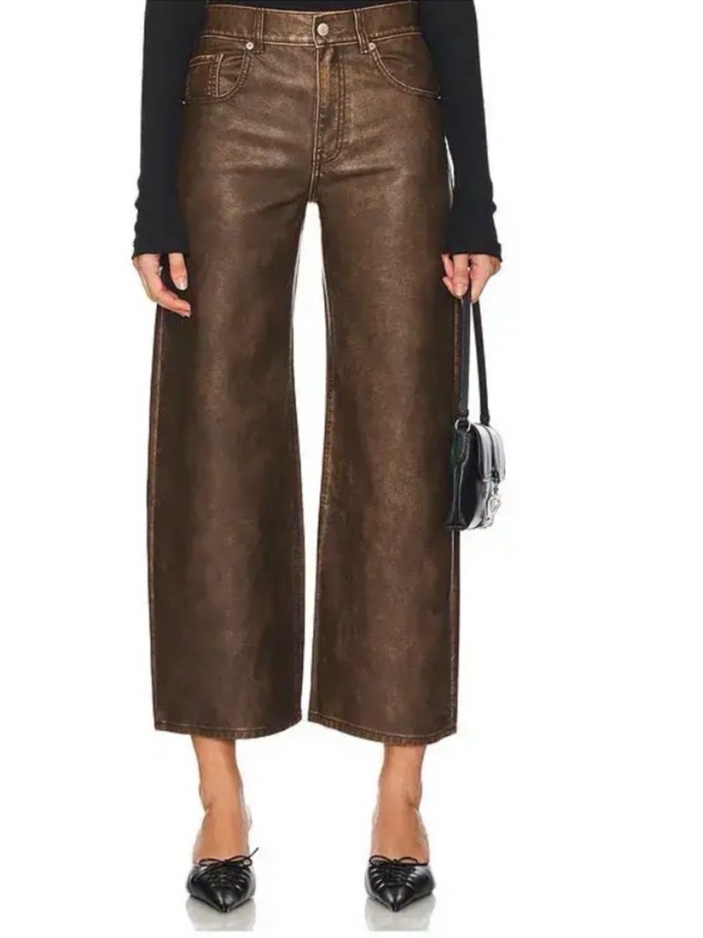 Free people Misha faux leather pants
